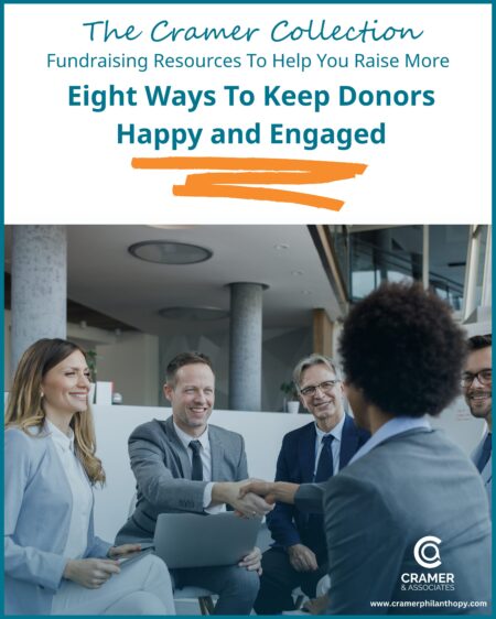 Cover Page Eight Ways to Keep Donors Happy & Engaged Updated