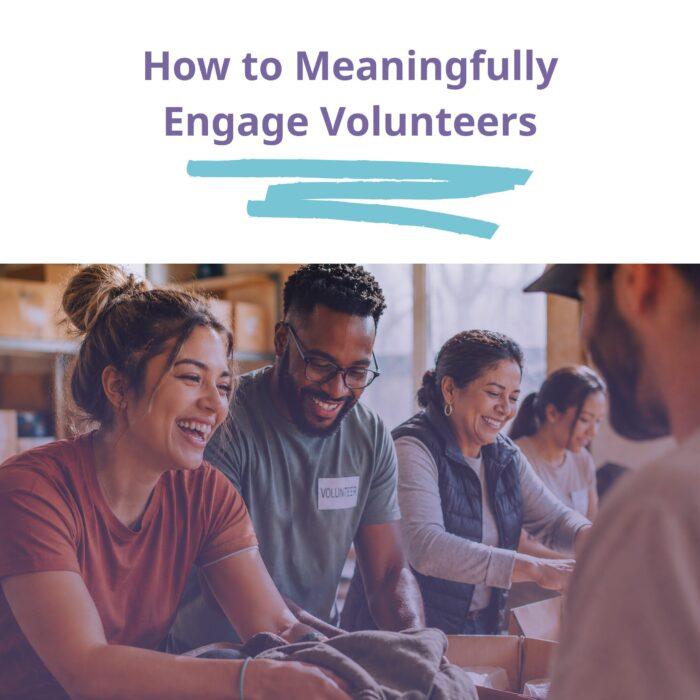 Cover Page Meaningfully Engaging Volunteers WEB (700 x 700 px)